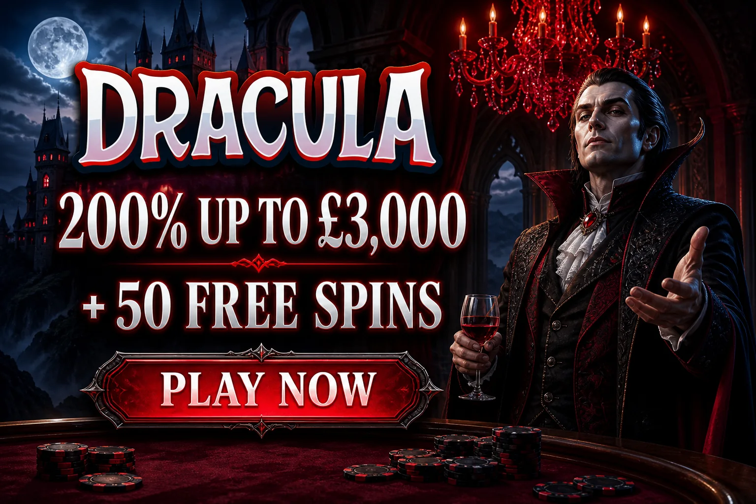 Dracula casino promotion